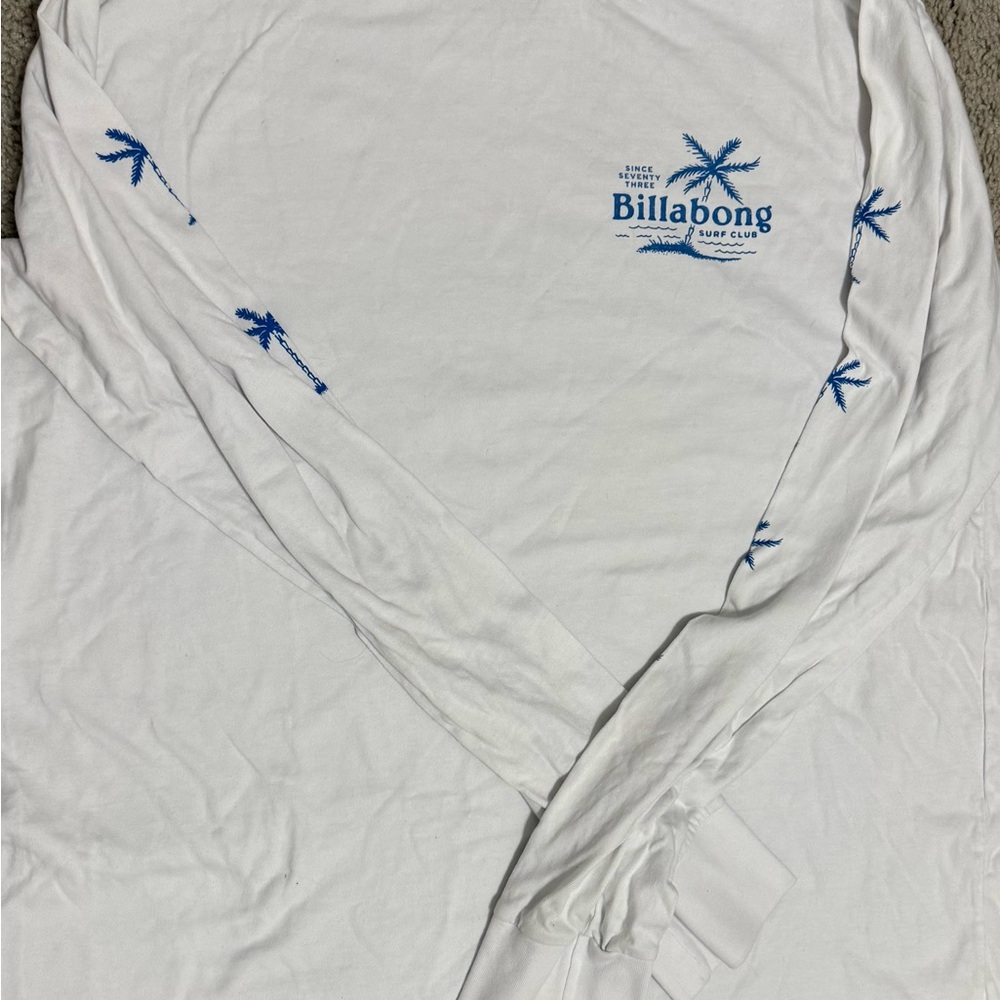 Billabong Cream Shirt with Blue Surf Club Design